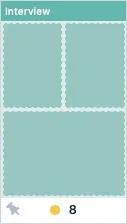 A flatplan page subdivided into editorial regions, showing how named areas let you track multiple content pieces on a single page.