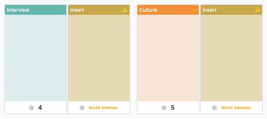 Zwei als „Beileger“ definierte Seiten zeigen eine Warnung, dass sie nicht getrennt werden dürfen.