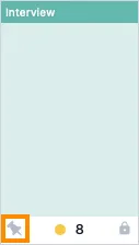 A pinned page in the flatplan grid, showing the pin icon that appears when a page's position is locked against accidental dragging.